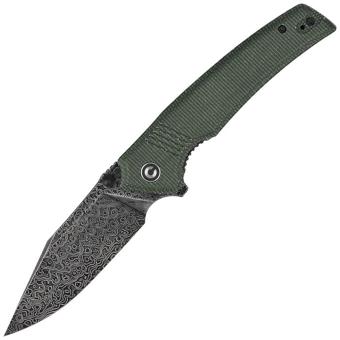 Nóż składany Civivi Tranquil Green Canvas Micarta, Black (C23027-DS1)