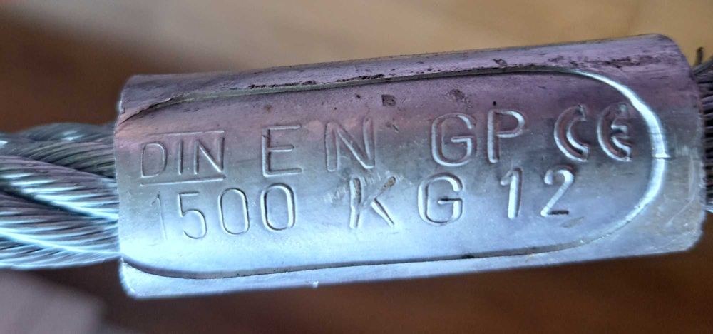 Zawiesie linowe pętlowe Hol linowy 12mm, 3m,  1,5t