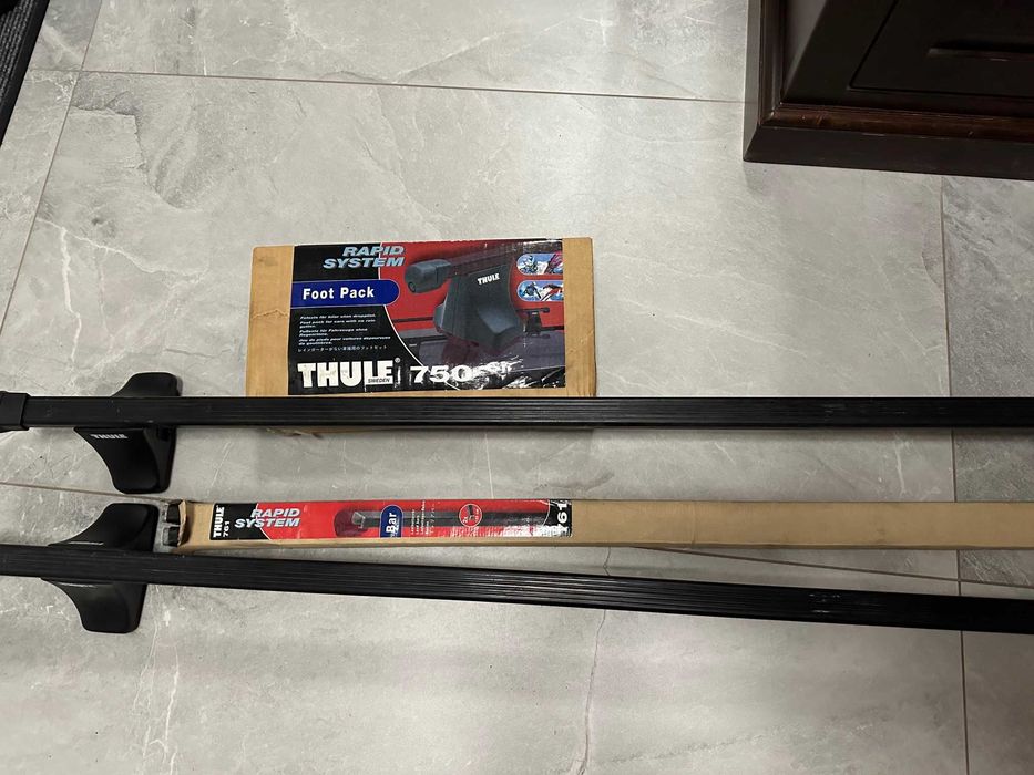 Bagażnik dachowy bazowy Thule 750 do aut bez relingów z wysyłką 108cm