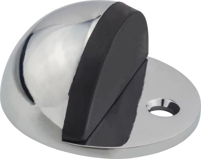 Obojnik drzwiowy kulisty srebrny chrom 5 sztuk obojniki