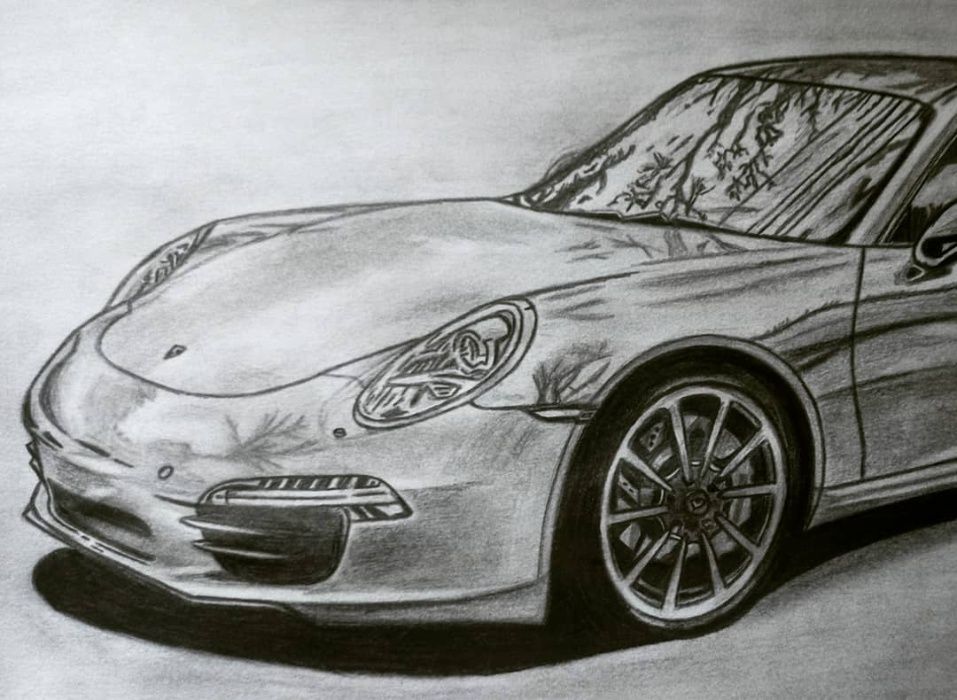 Rysunek - Porsche 911