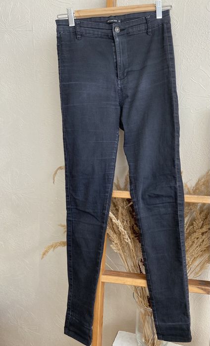 Diverse 36 spodnie jeansy czarne rurki