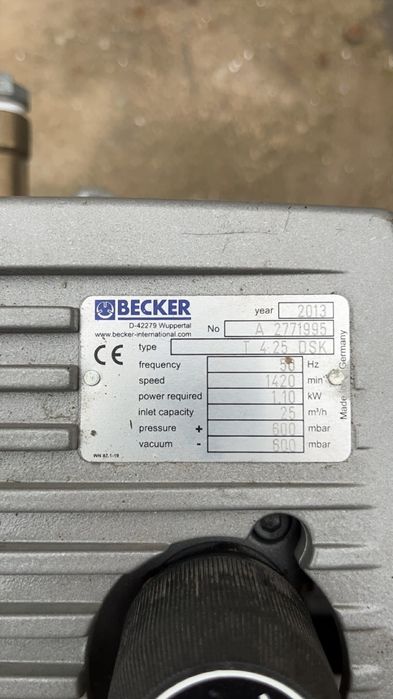 Pompa próżniowa becker