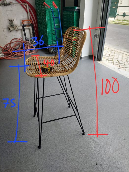 Banco Bambú - 10 unidades