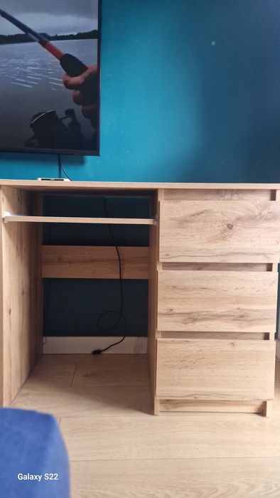 Biurko komputerowe 90x50 kolor drewna