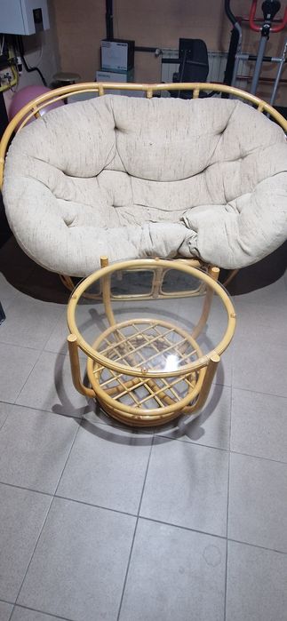 Komplet mebli z ratanu