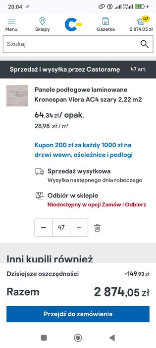 Panele podłogowe laminowane Kronospan Viera AC4 szary
