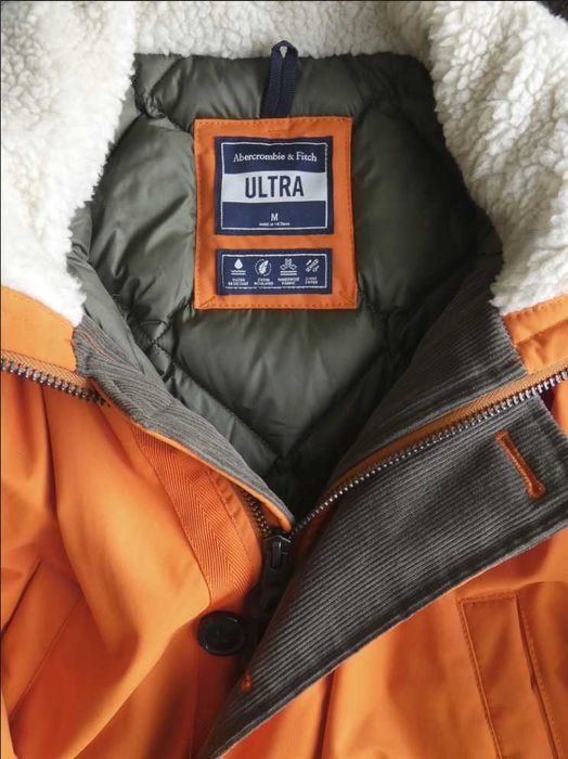 Casaco Abercrombie & Fitch Ultra Parka Laranja - Tamanho M