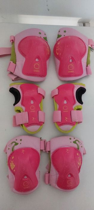 OXELO Capacete de proteção para crianças e proteção para corpo