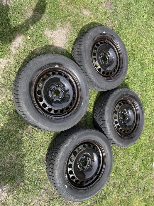 Koła 16” 5x112 – felgi stalowe + opony całoroczne Lassa Multiways 215/60 R16 XL