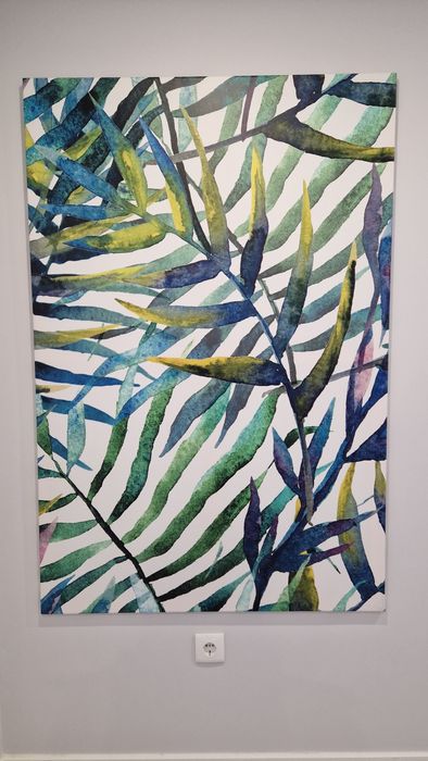 Tela decorativa folhagem