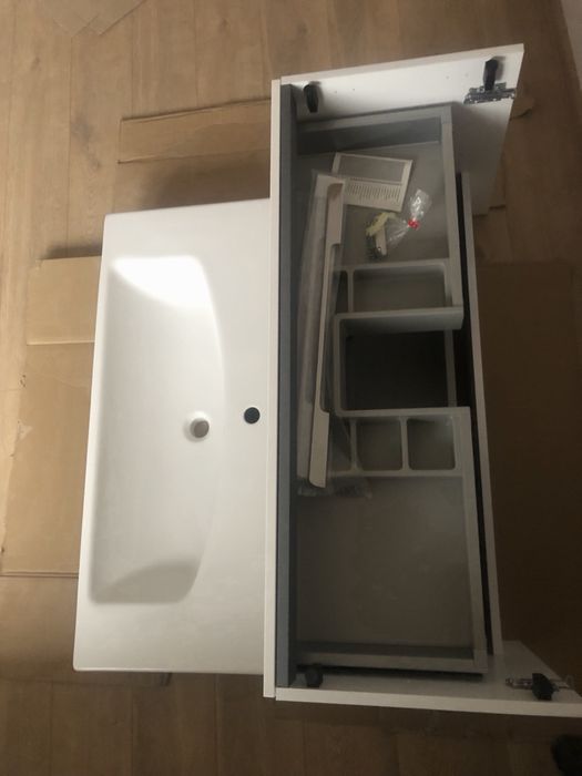 Nowa Szafka łazienkowa ELITA + umywalka ceramiczna Luna