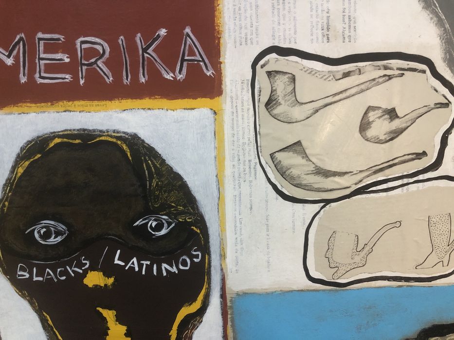 Tecnica mista sobre tela assinado