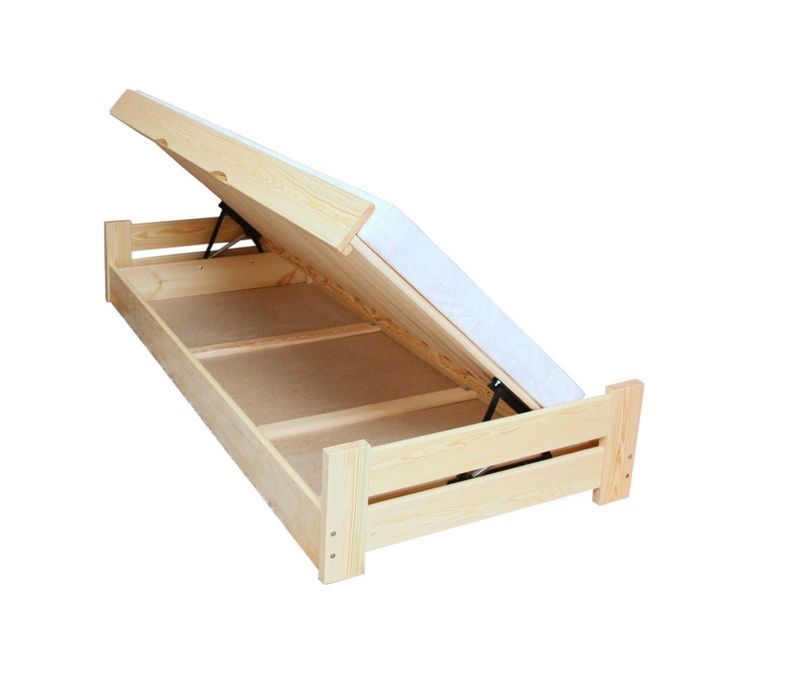 Łóżko sosnowe CHAMP Zaczarowana Sypialnia podnoszone 160x200