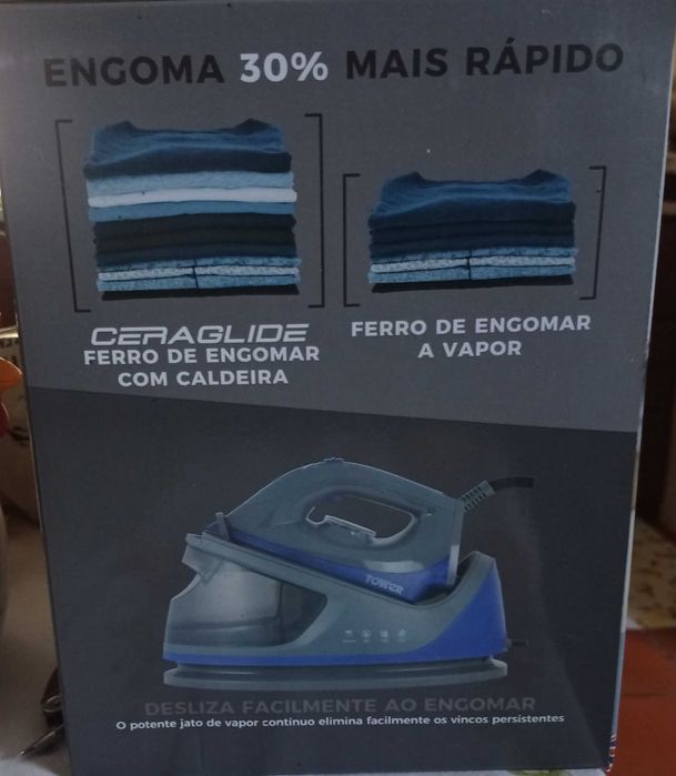 Ferro de engomar com caldeira novo na caixa