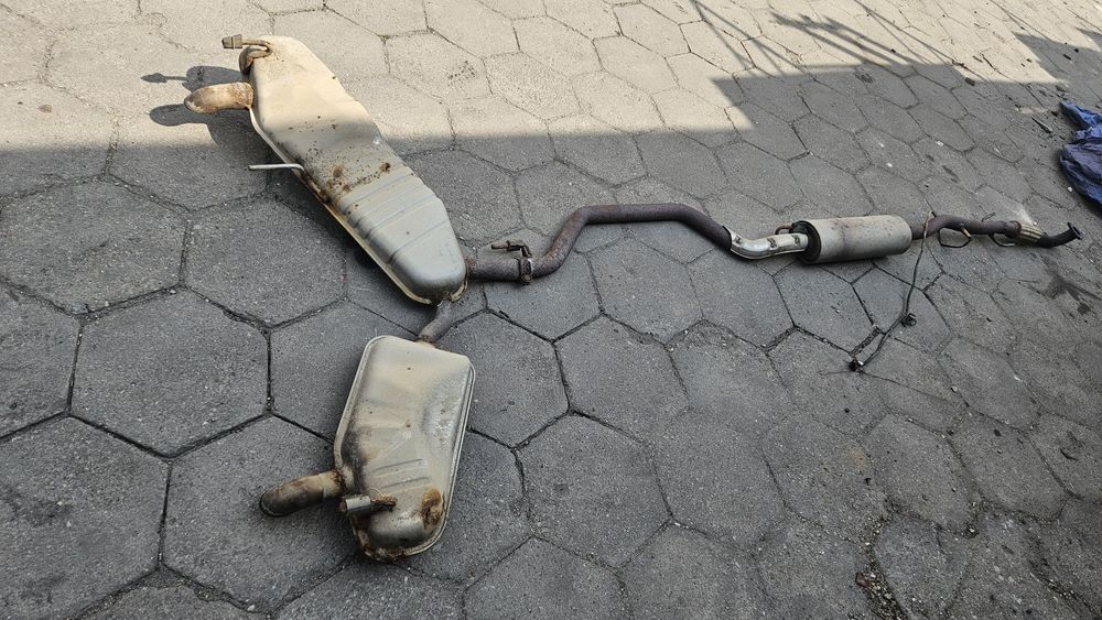 Wydech tłumnik tłumik podwójny opel vectra c kombi signum dwa wydechy