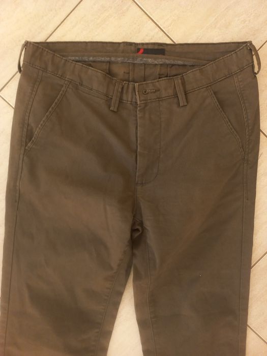 firmowe męskie spodnie -Dressman-33/32-L-Elastyczne