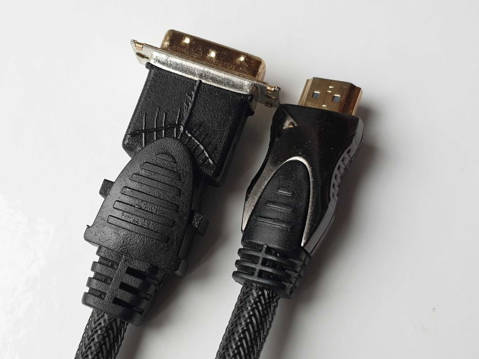 Кабель HDMI - DVI-D (24+1) 1.5 м  Premium Class плетений (позолочений)