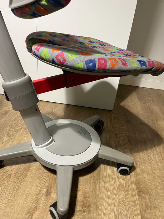 Krzesło do biurka dla dziecka, regulowane, moll