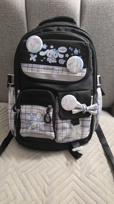 Śliczny plecak szkolny Cinnamoroll Sanrio • Duży, pojemny, Kawaii / Anime