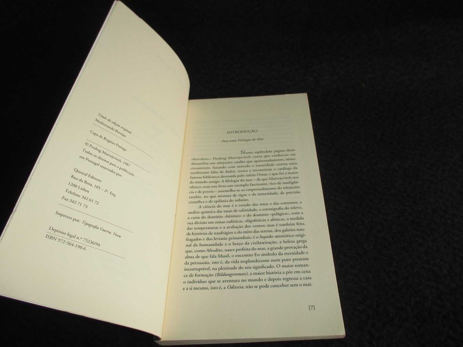Livro Breviário Mediterrânico Predrag Matvejevitch 1ª edição 1994