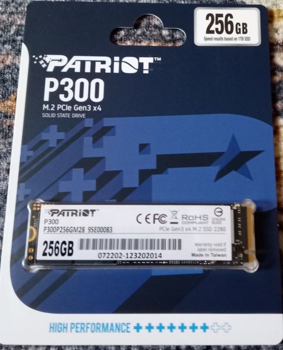 128gb 256 gb Ceamere ssd NVMe m2 Patriot ssd P300 256GB