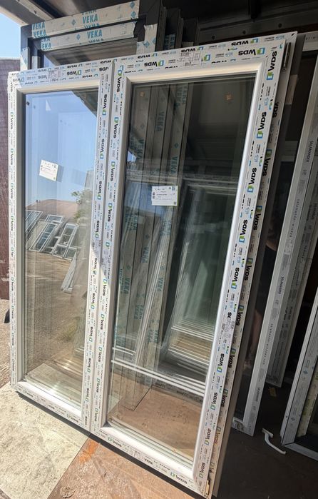 Okno tarasowe 2-skrzydłowe PCV, nowe, białe 146 x 205 i inne!!!