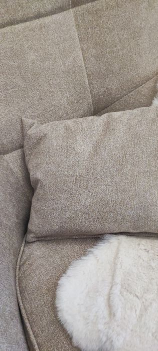 NOWY Fotel uszak skandynawski podnóżek drewniane nóżki