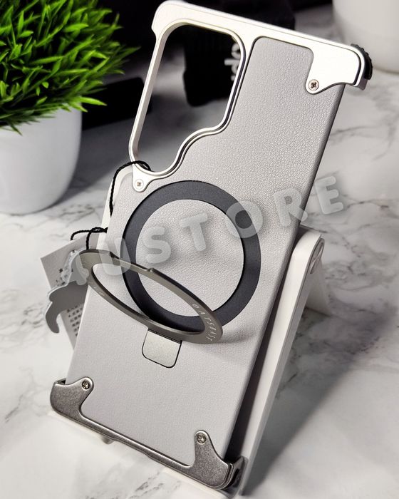 Чехол Metal Magsafe на Samsung S25 Ultra бампер Чохол металевий шкіра