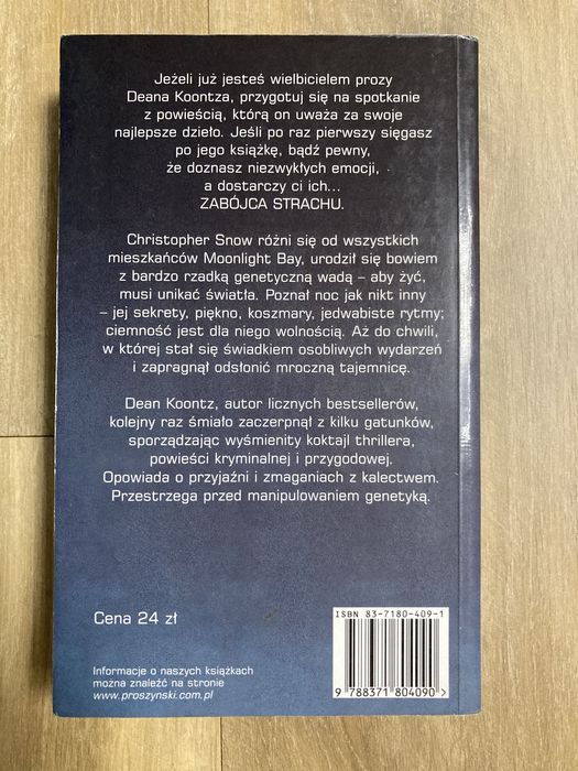 Książka Zabójca strachu / Dean Koontz