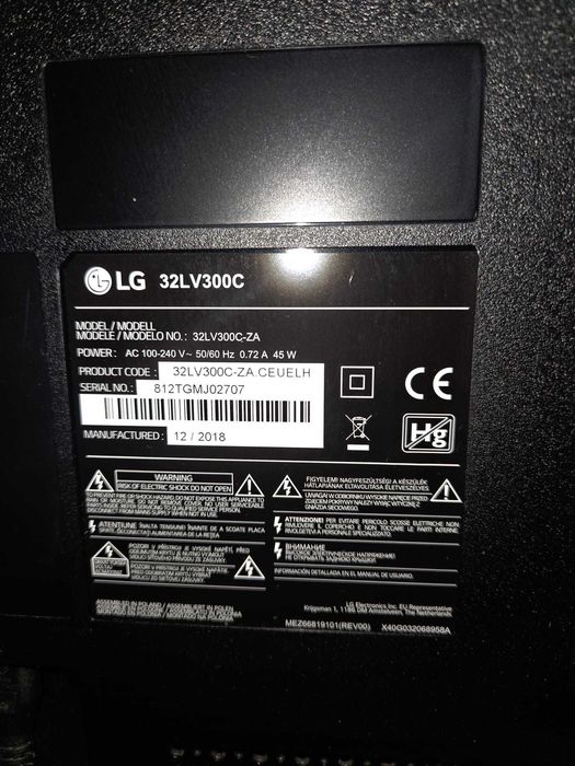 TV semi-nova LG 32 polegadas