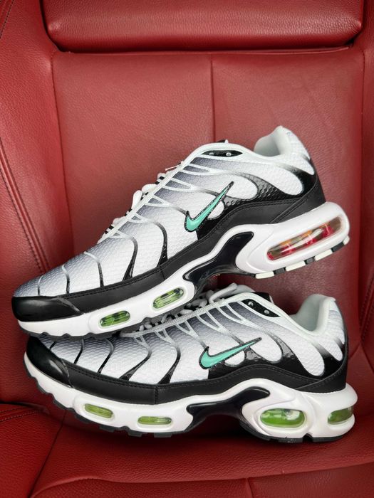 (БЕЗ ПЕРЕДОПЛАТИ) Nike Air Max Plus White Black Mint Green найк аір