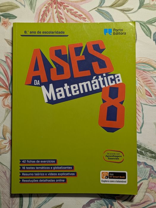 Livro Ases Da Matemática 8 (Porto Editora)