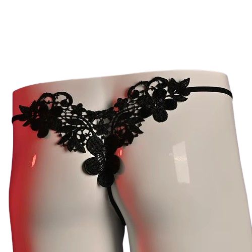 Męskie koronkowe stringi