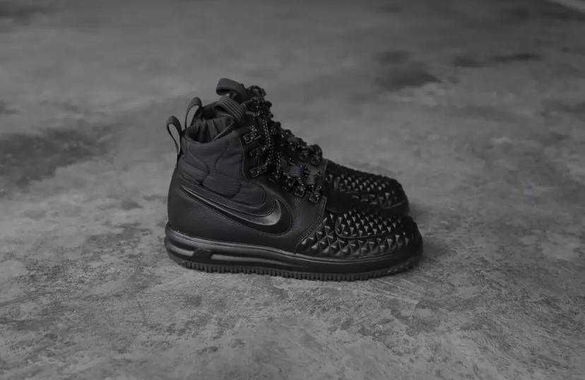 Кросівки чорні високі Nike Lunar Force 1 Duckboot Black
