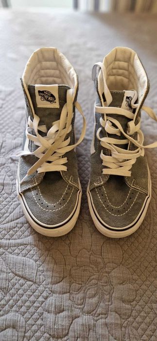 Ténis bota Vans de Camurça Cinzentos (muito bom estado)