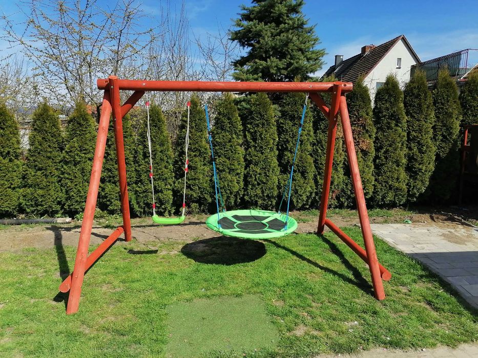 Plac zabaw, Wspinaczka dla dzieci , Huśtawka ogrodowa