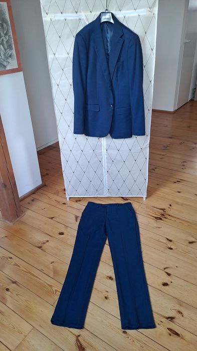 Garnitur męski slim granatowy 188/48 PAWO
