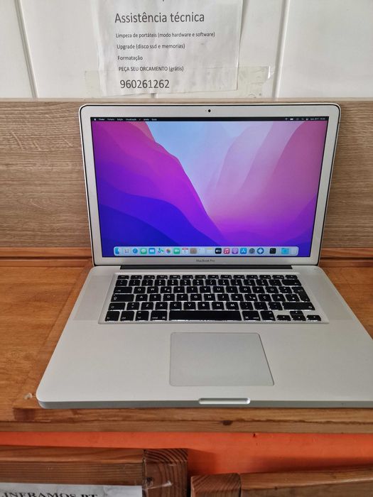 MacBook Pro 15 pol ( proc i7 com varios programas)