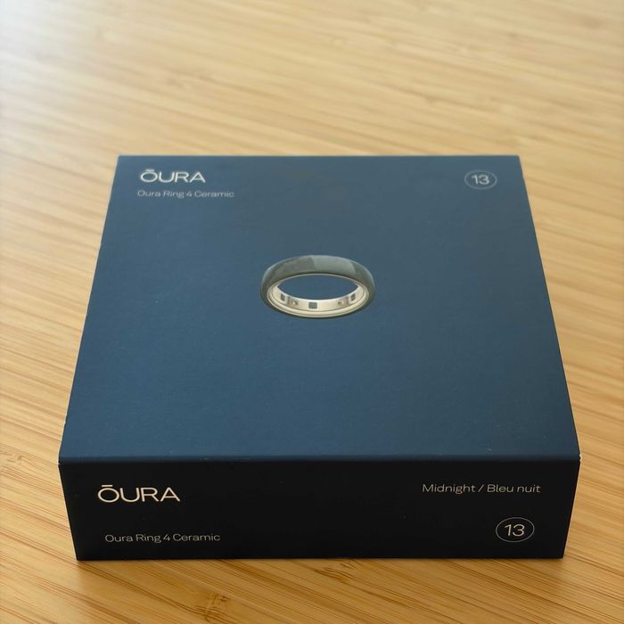 Oura Ring 4 Ceramic Black, розмір 13