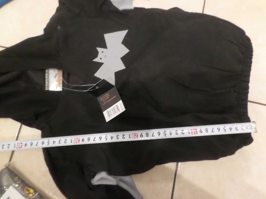 kostium strój przebranie na bal halloween nietoperz 92 NOWE