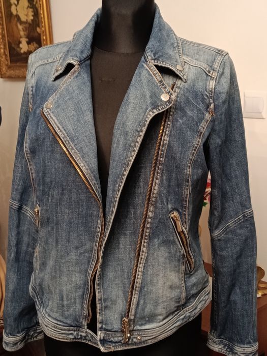 Kurtka damska, ramoneska, dżins. Armani