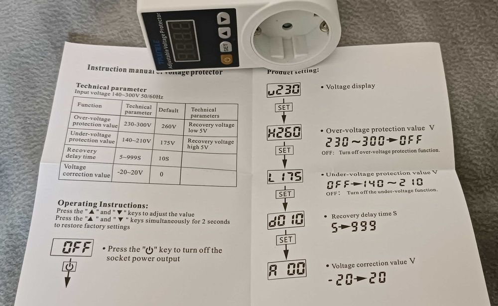 Стабилизатор напряжения 220 в с  экраном для холодильника реле отсекат