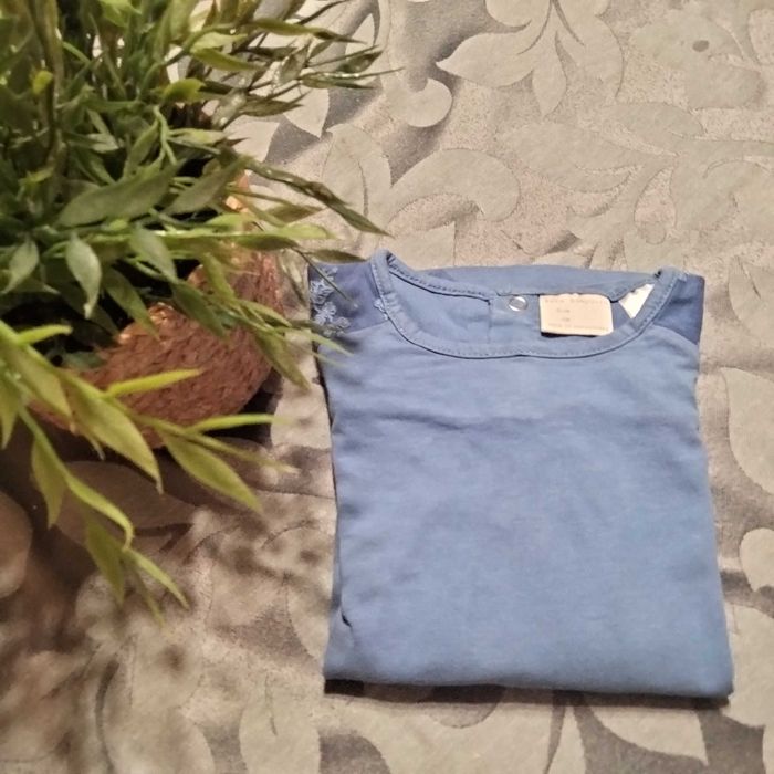 Camisola de manga comprida com bordado - tamanho 2/3 anos