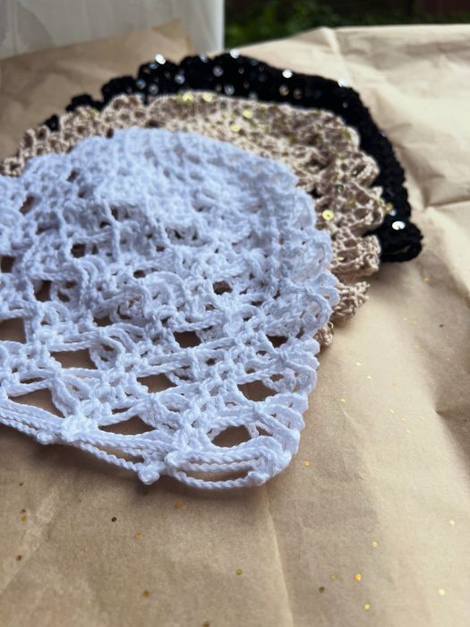 czapka crochet 56-58cm