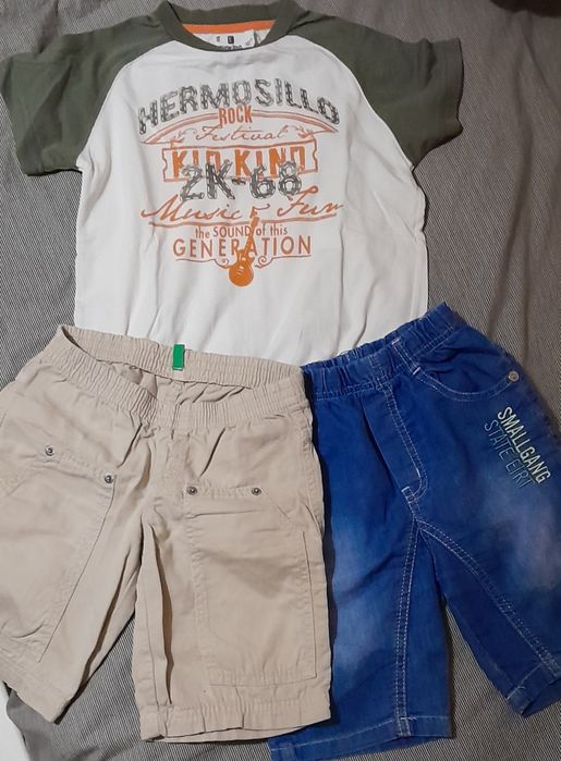 Boy's Set of 2 Shorts and T-shirt, Size 4 Years