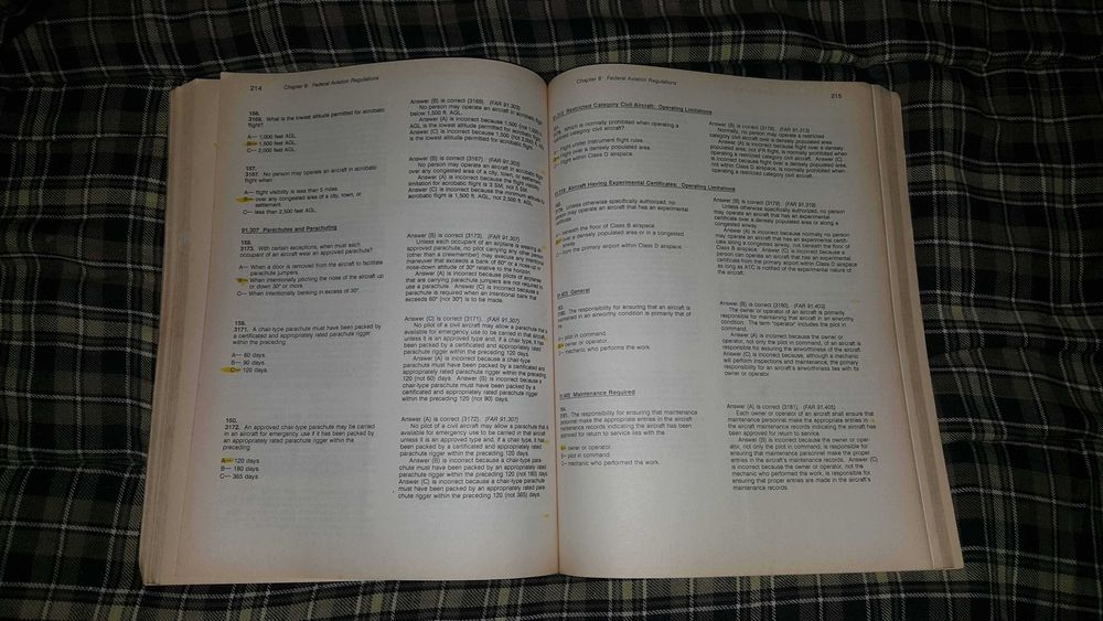 Livro de respostas para exame FAA - PRIVATE PILOT64739908436097121