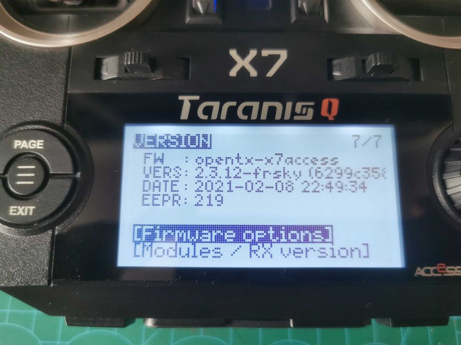 Aparatura Taranis QX7 + 2x RXSR, RX6R