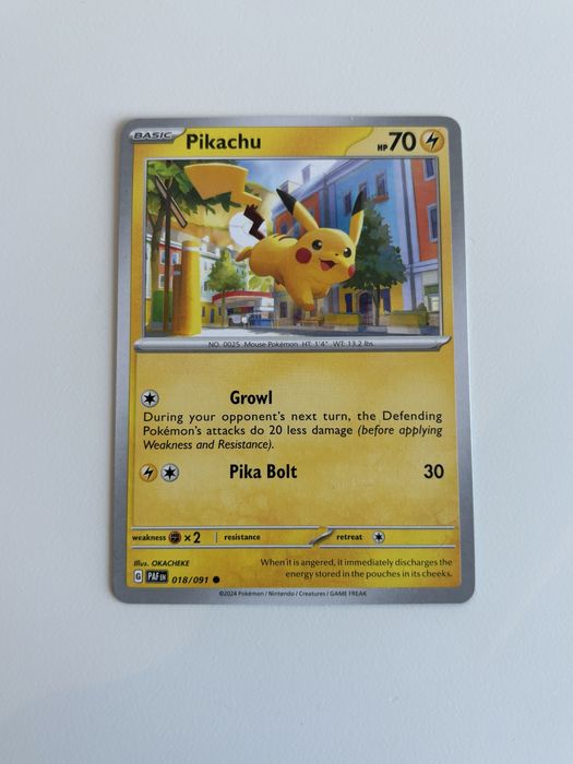 Card Pokémon Pikachu PAF 018 EN