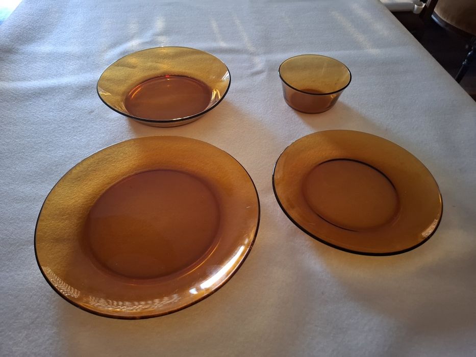 Serviço de jantar Duralex castanho marron
